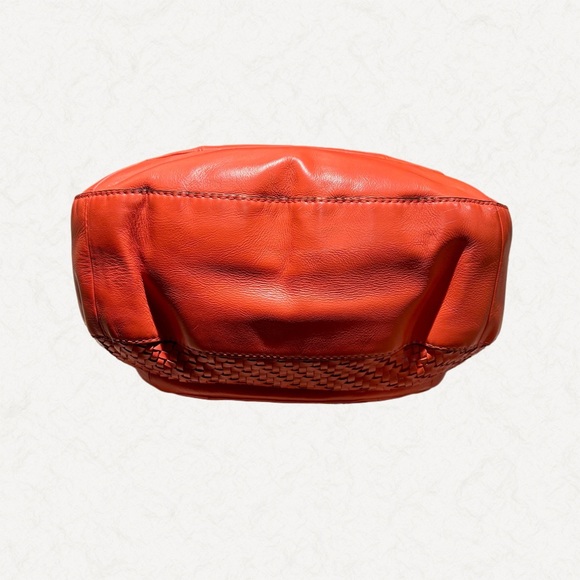 Coach Orange Woven Shoulder Bag.  VGC. - Picture 11 of 11